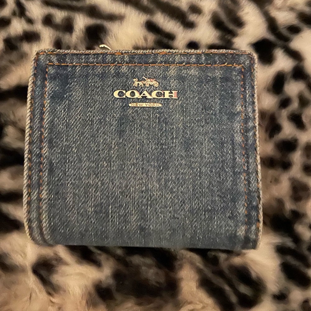 Coach Blue Denim Wallet